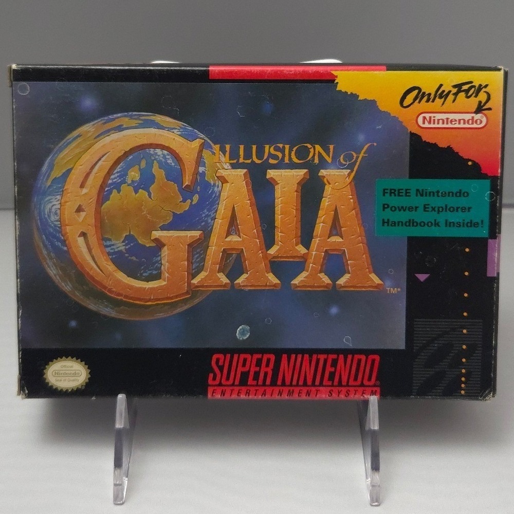 Illusion of Gaia - Super Nintendo (SNES) - Complete in Box (CIB) W/ Map - Tested